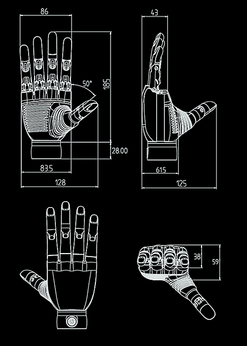 DH116 Front Dimensions