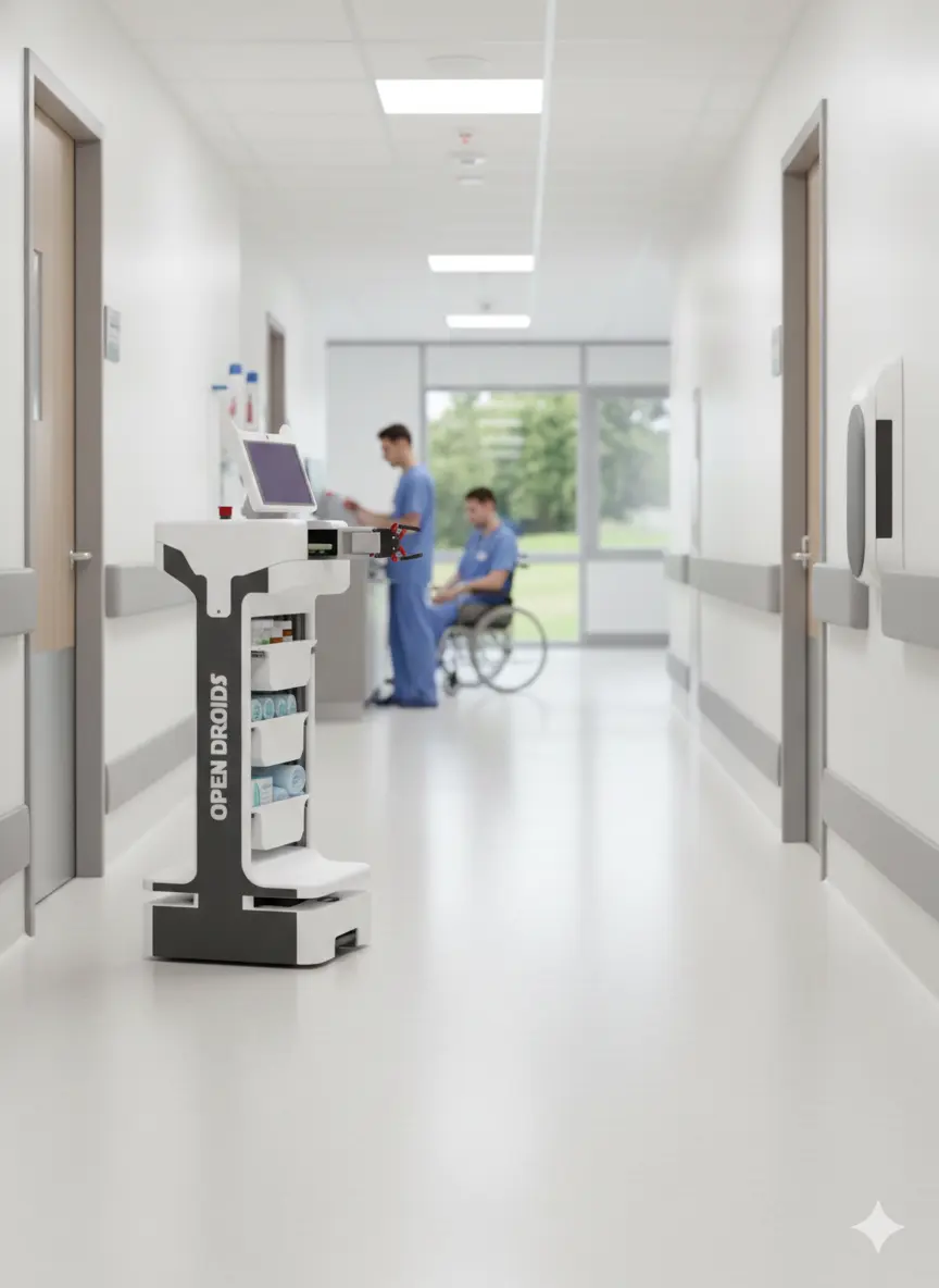 Modern warehouse with automation