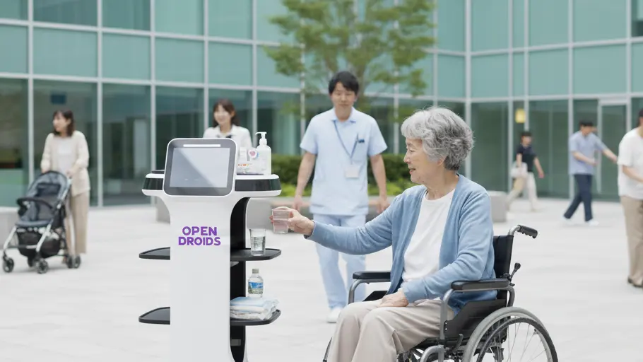 Modern warehouse with automation