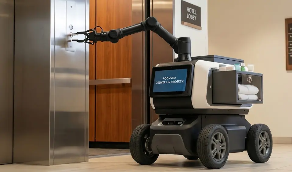 Modern warehouse with automation