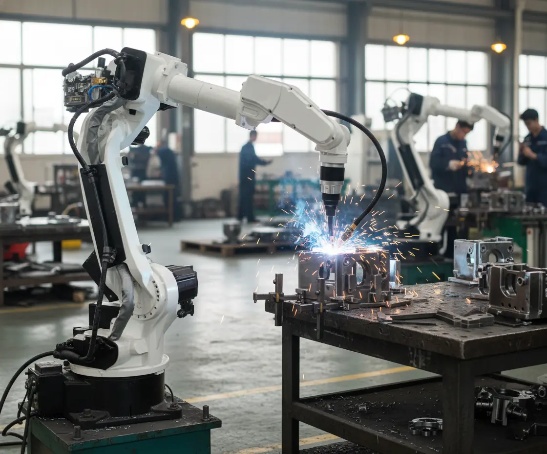 Modern warehouse with automation