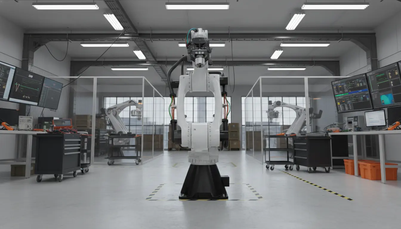 Modern warehouse with automation