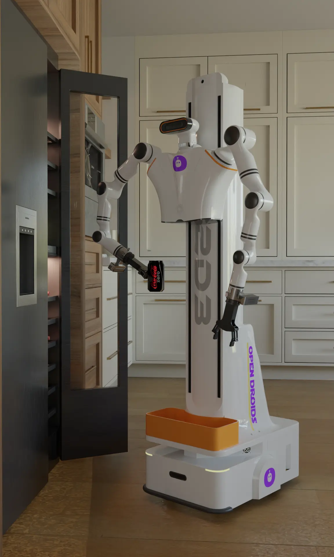 Retail robots performing automated cleaning and maintenance in store environment