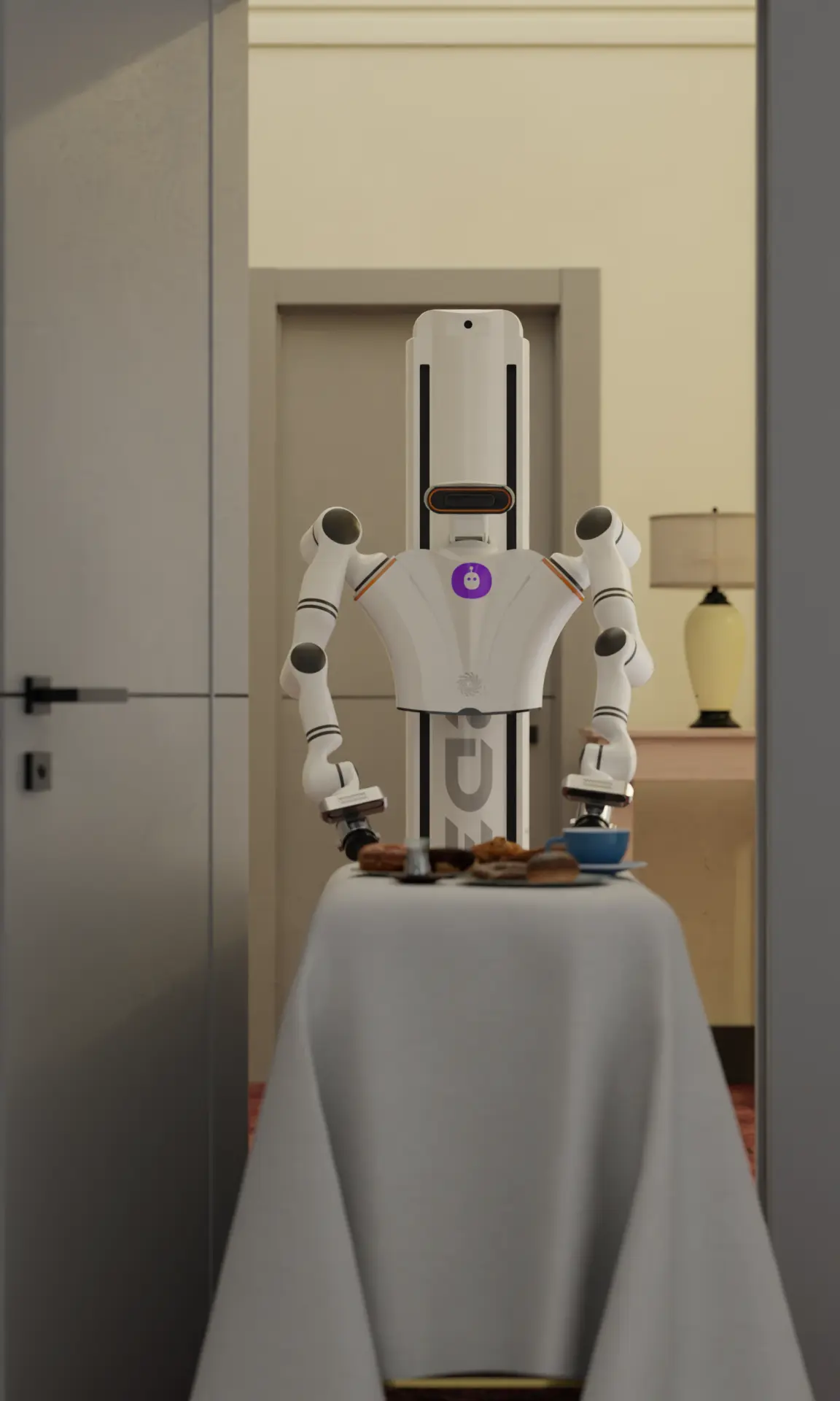 Restaurant robots and food service automation in commercial kitchen environment