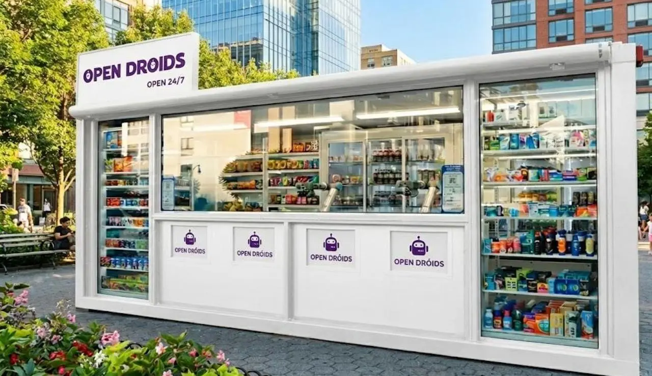 Autonomous retail robots scanning shelves and assisting customers