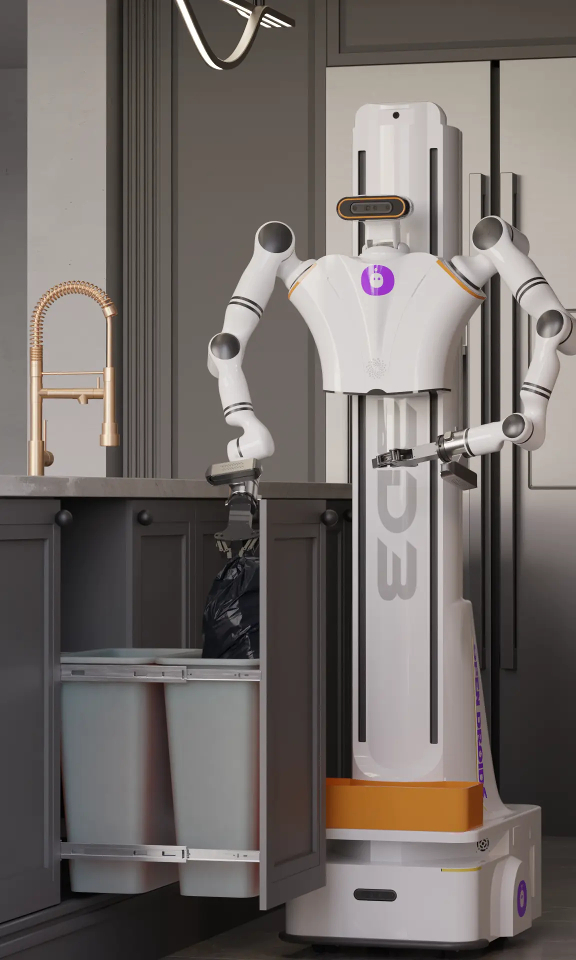Autonomous cleaning robot operating in a commercial space